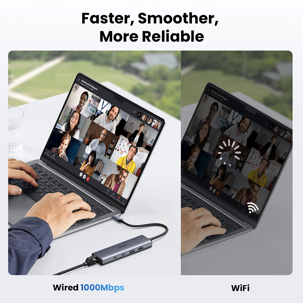 Заказать Док-станция UGREEN CM512 6-in-1 Grey (45320)