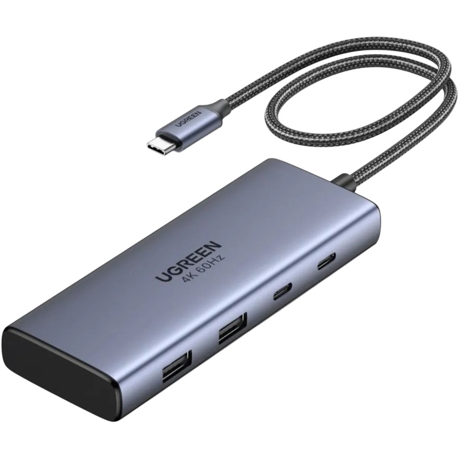Док-станція UGREEN CM498 7-in-1 Grey (45379)