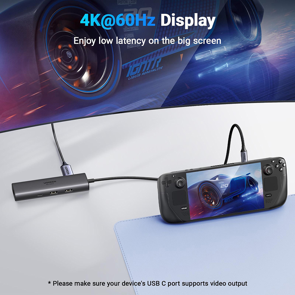 Док-станция UGREEN CM512 6-in-1 Gray (45000) Интерфейс подключения USB Type-C