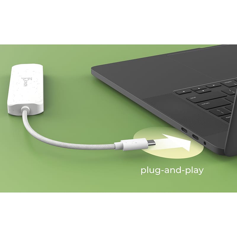 Покупка USB-хаб J5CREATE 4-in-1 Natural White (JCH342EW-N)