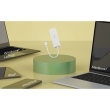 USB-хаб J5CREATE 4-in-1 Frech Cyan (JCH342EC-N)