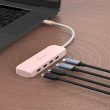 USB-хаб J5CREATE 4-in-1 Earth Rose (JCH345ER-N)
