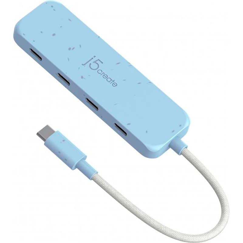 USB-хаб J5CREATE 4-in-1 Frech Cyan (JCH345EC-N)