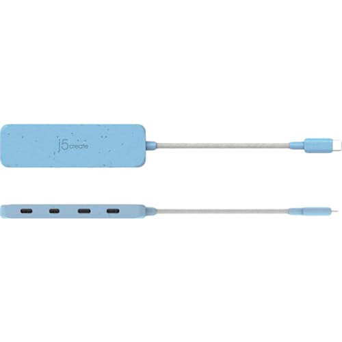 USB-хаб J5CREATE 4-in-1 Frech Cyan (JCH345EC-N) Інтерфейс підключення USB Type-C