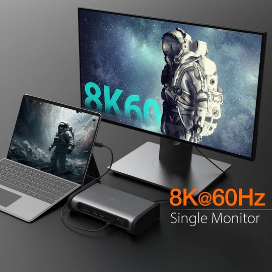 Зображення Док-станція J5CREATE JTD568-EN 15 в 1 Dark/Space Grey