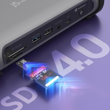 Док-станція J5CREATE JTD568-EN 15 в 1 Dark/Space Grey