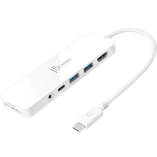 Док-станція J5CREATE JCD373-N 6 в 1 White
