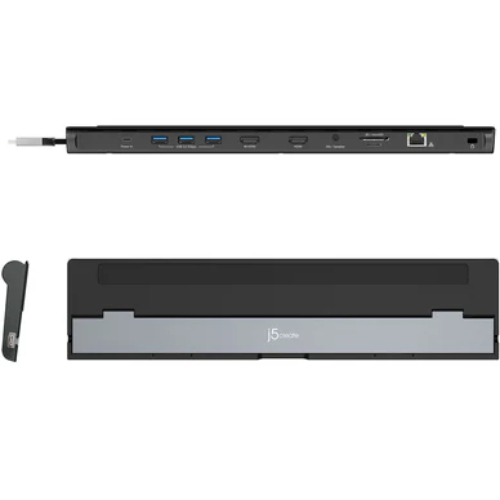 Док-станція J5CREATE JCD542-N 10 в 1 Gray/Black Додаткові роз'єми LAN (RJ-45)