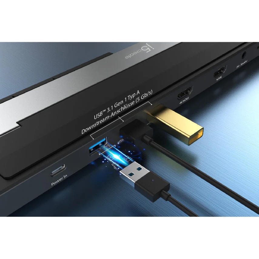 Фото 17 Док-станція J5CREATE JCD542-N 10 в 1 Gray/Black