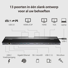 Док-станція J5CREATE JCD543P-EN 10 до 1 Silver/Black