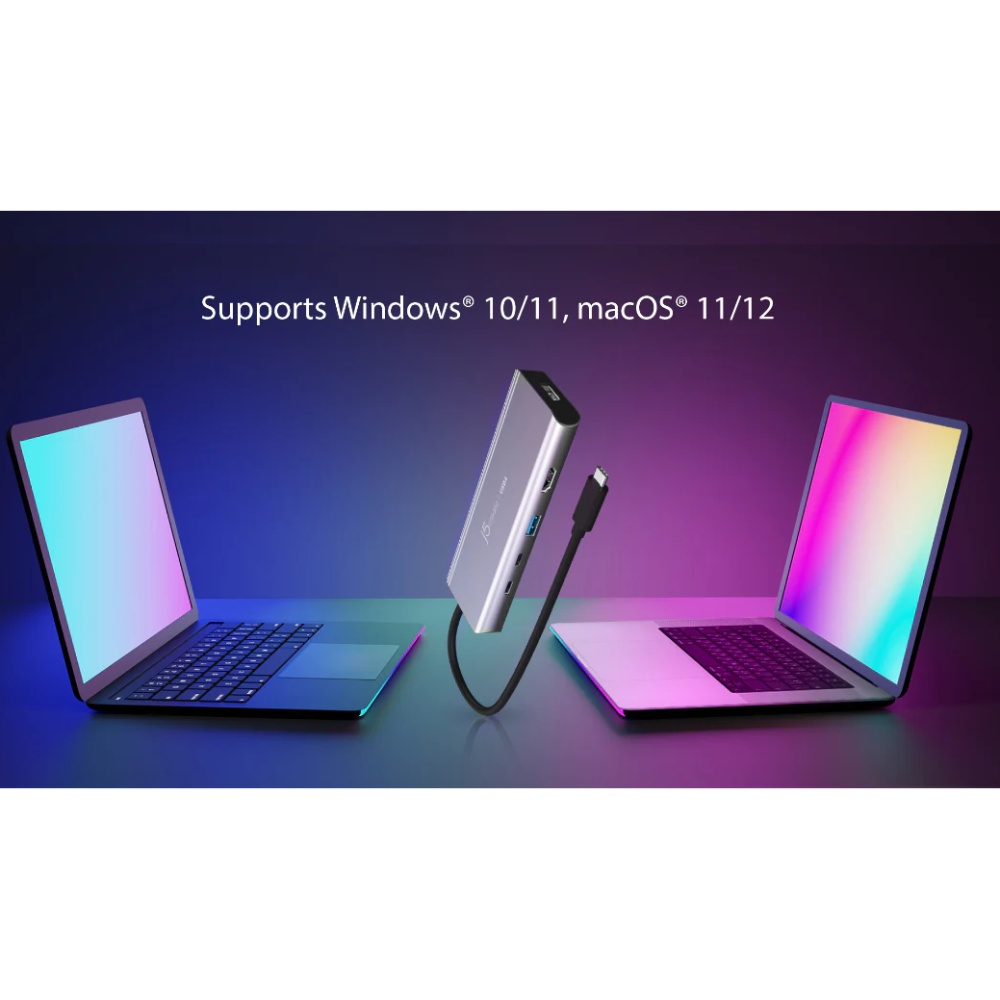 У Фокстрот Док-станція J5CREATE JCD401-N 7 в 1 Space Grey