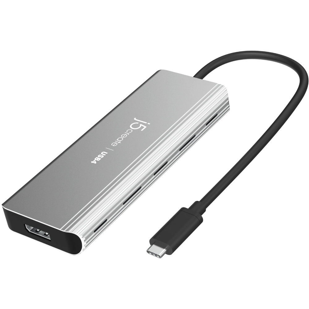 Док-станція J5CREATE JCD401-N 7 в 1 Space Grey Тип док-станція
