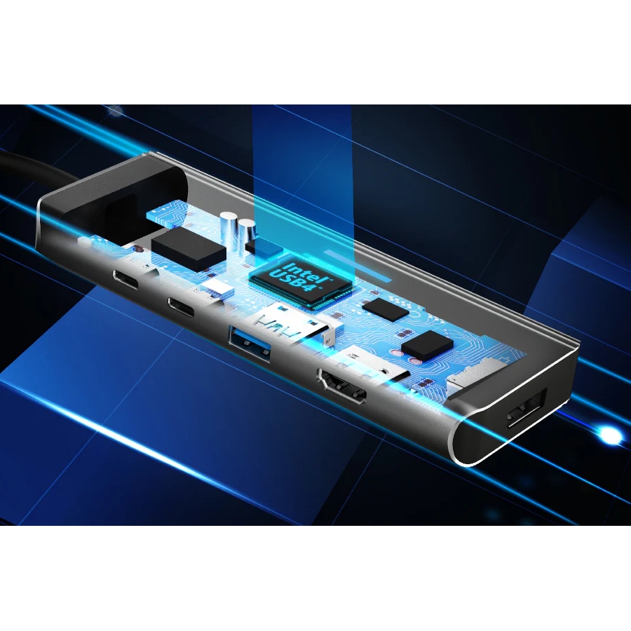 Фото Док-станція J5CREATE JCD401-N 7 в 1 Space Grey