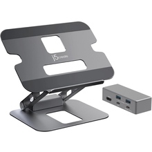 Док-станція J5CREATE JTS327-N 6 в 1 + підставка Space Gray
