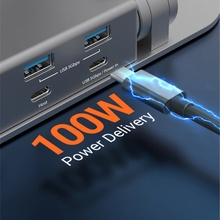 Док-станція J5CREATE JTS327-N 6 в 1 + підставка Space Gray