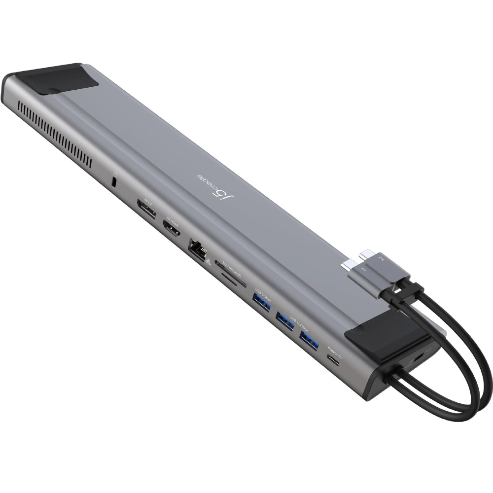 Док-станція J5CREATE JCD552-N 12 в 1 Space Grey/Black