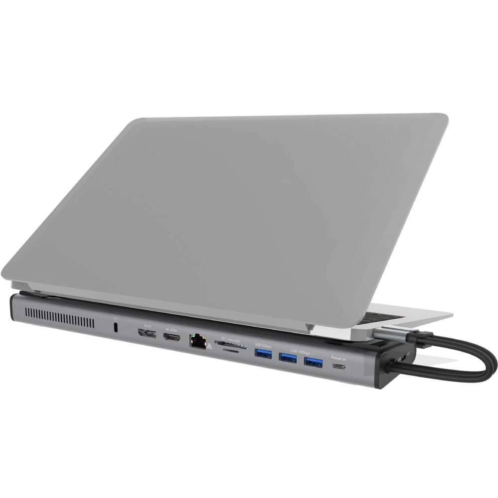 Док-станція J5CREATE JCD552-N 12 в 1 Space Grey/Black Додаткові роз'єми LAN (RJ-45)