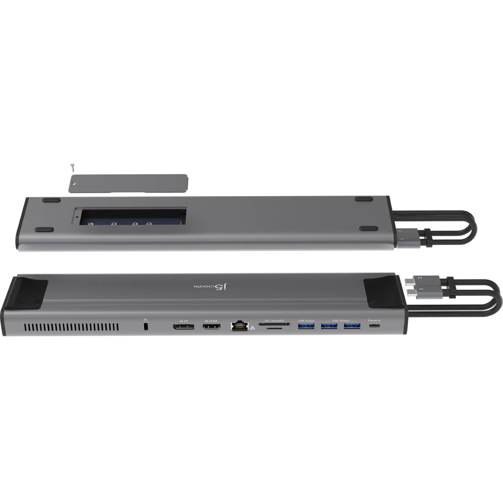 Док-станція J5CREATE JCD552-N 12 в 1 Space Grey/Black Тип док-станція
