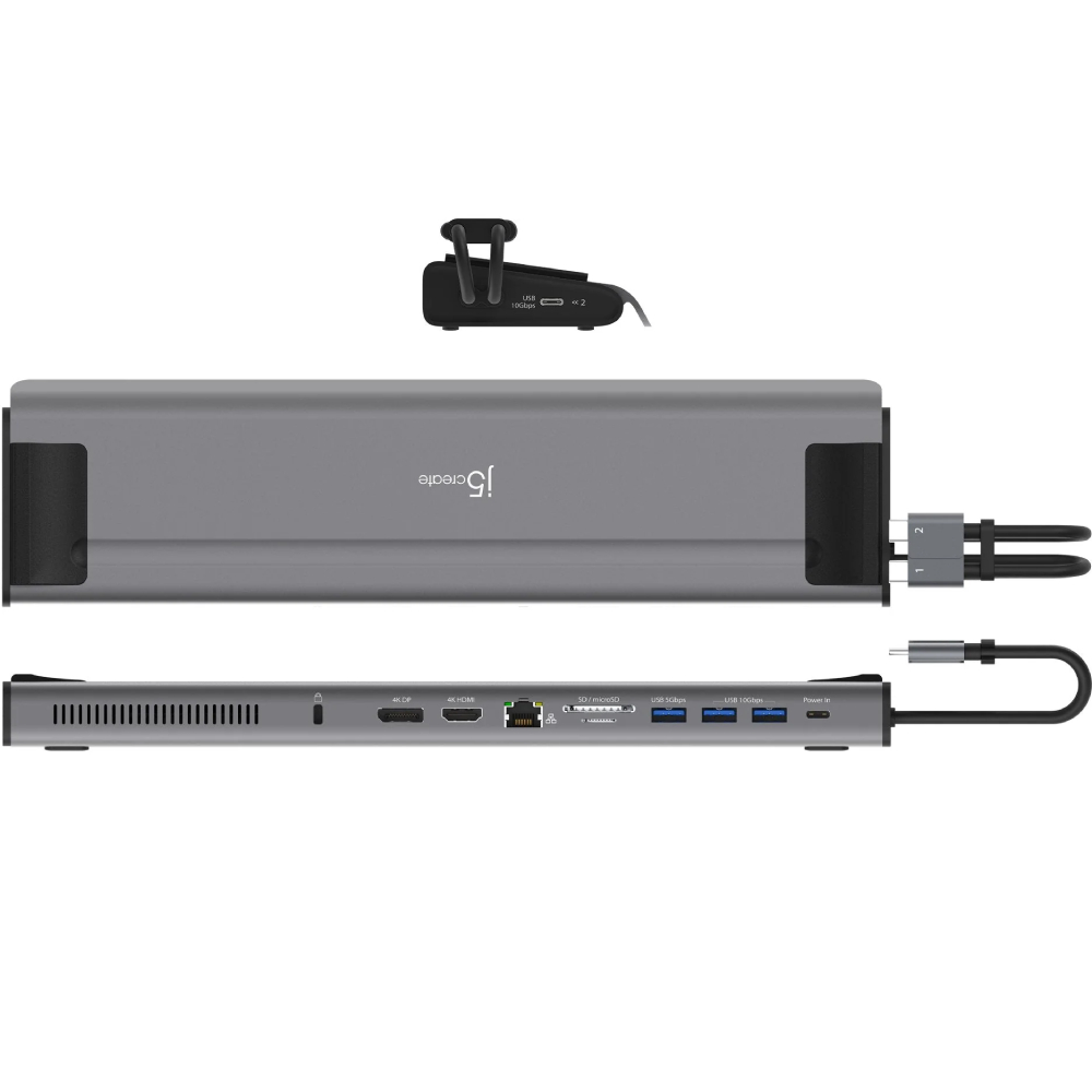 Док-станція J5CREATE JCD552-N 12 в 1 Space Grey/Black Тип живлення пасивний
