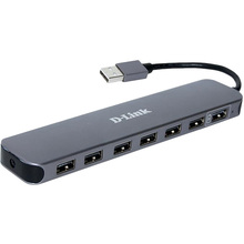 USB-хаб D-LINK DUB-H7 Black