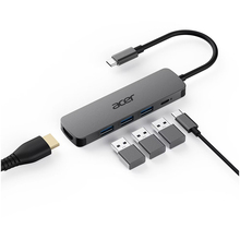 USB-хаб ACER 5in1 0.15 м Gray (HP.DSCAB.021)