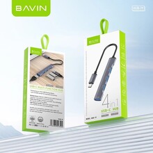USB-хаб BAVIN HUB-19 USB-C/1xUSB 3.0/3xUSB 2.0 Gray (HUB-19 GY)