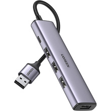 USB-хаб UGREEN CM473 Deep Gray (20805)