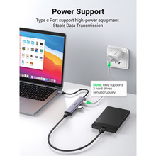 USB-хаб UGREEN CM473 Deep Gray (20805)