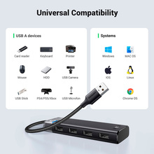 USB-хаб UGREEN CM219 Black (15548)