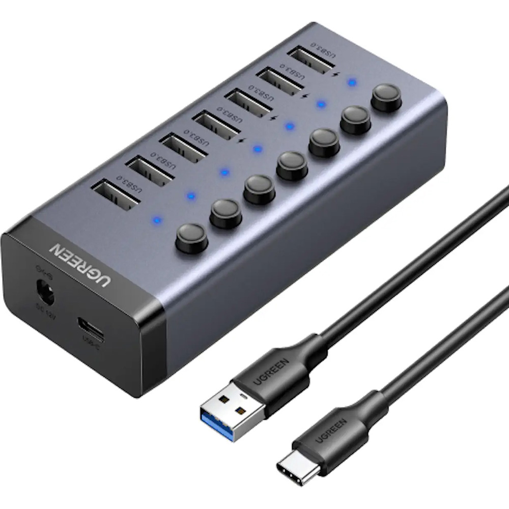 USB-хаб UGREEN CM481 Gray (90307) Тип USB-хаб