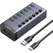 USB-хаб UGREEN CM481 Gray (90307)