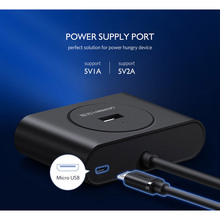 USB-хаб UGREEN CR113 Black (40850)