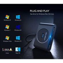 USB-хаб UGREEN CR113 Black (40850)