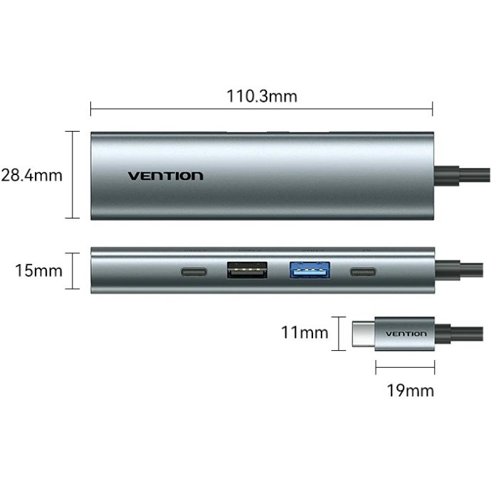 Док-станция VENTION 5-in-1 (TGLHB) Тип док-станция