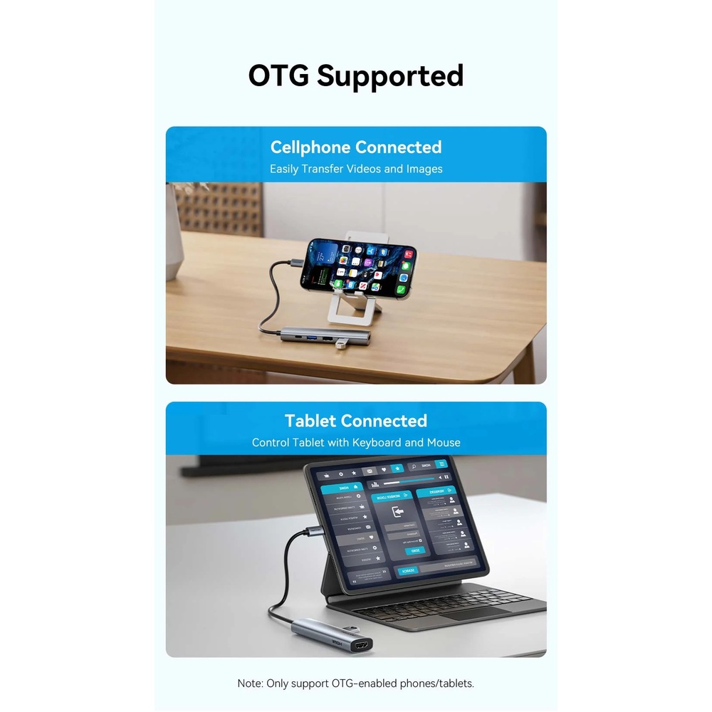 В интернет магазине Док-станция VENTION 5-in-1 (TGLHB)