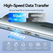 Док-станция VENTION 5-in-1 (TGLHB)