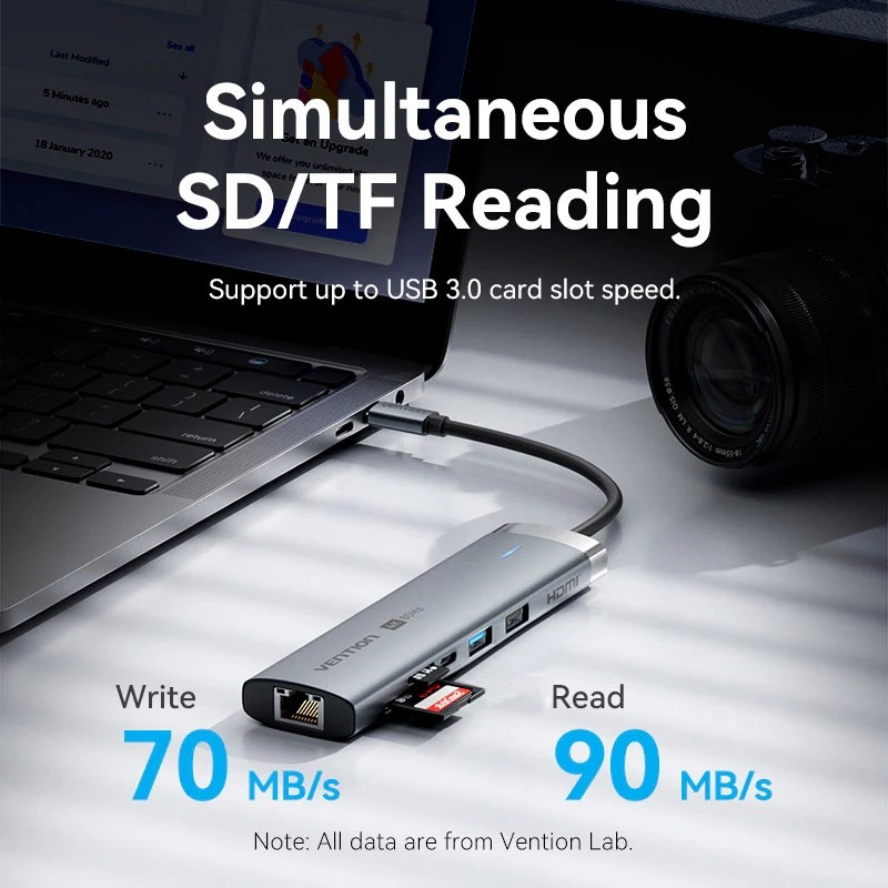 Док-станція VENTION 9-in-1 (TGVHB) Інтерфейс підключення USB Type-C