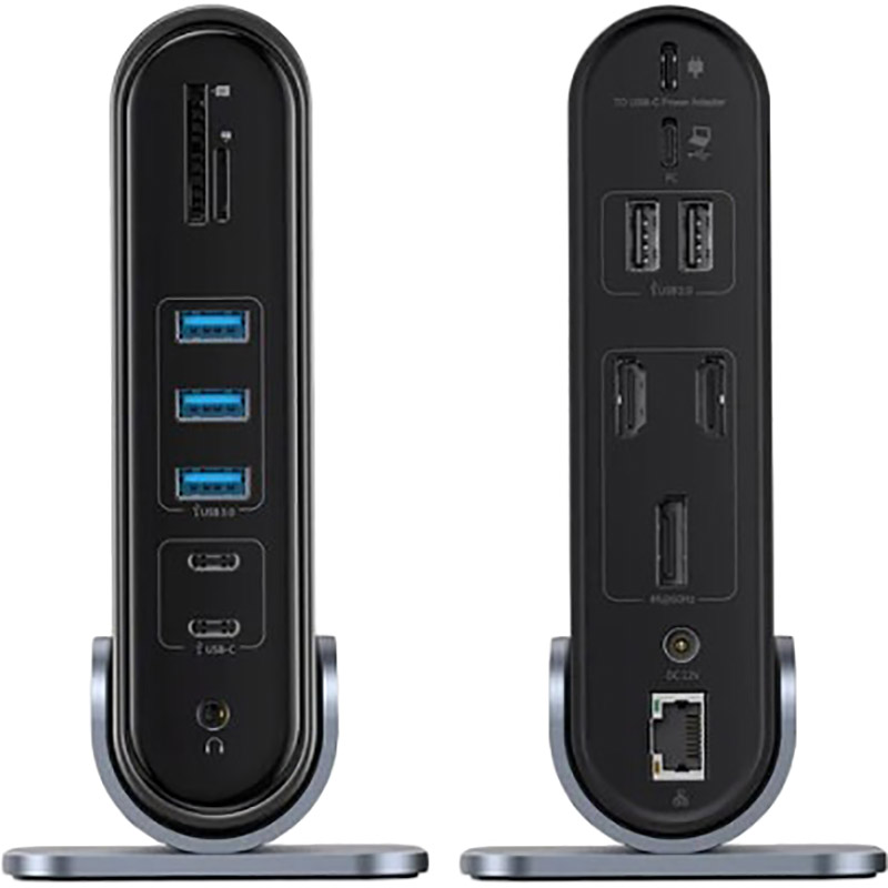 USB-хаб BASEUS UnionJoy 17-Port Triple-Display Docking Station Space Grey (B00532304811-00) Інтерфейс підключення USB Type-A