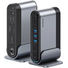 USB-хаб BASEUS UnionJoy 17-Port Triple-Display Docking Station Space Grey (B00532304811-00)