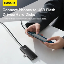 USB-хаб BASEUS Lite Series 1 м Black (WKQX030401)