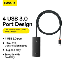 USB-хаб BASEUS Lite Series 1 м Black (WKQX030401)