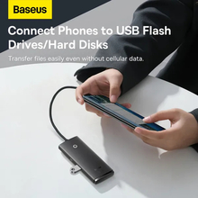 USB-хаб BASEUS Lite Series 25 см Black (WKQX030301)