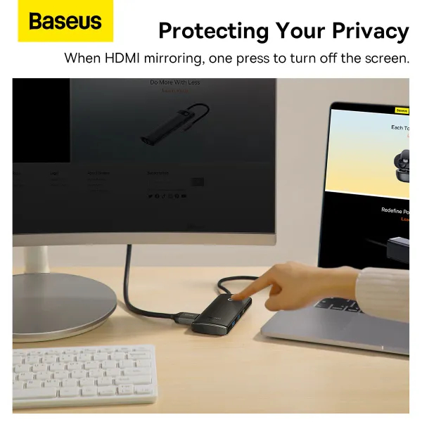 В Украине Док-станция BASEUS Lite Series 22.5 см Black (WKQX050101)