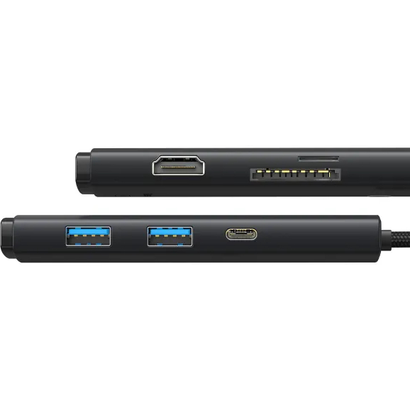 Док-станция BASEUS Lite Series 22.5 см Black (WKQX050101) Интерфейс подключения USB Type-C