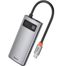 Док-станция BASEUS Metal Gleam Series 4 in 1 15 см Gray (WKWG070113)