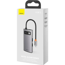 Док-станция BASEUS Metal Gleam Series 4 in 1 15 см Gray (WKWG070113)