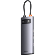 USB-хаб BASEUS Metal Gleam Series 15 см Gray (WKWG070013)