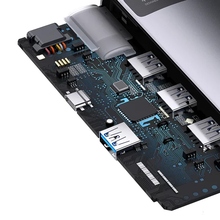 USB-хаб BASEUS Metal Gleam Series 15 см Gray (WKWG070013)