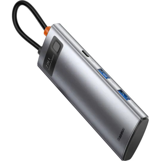 Док-станция BASEUS Metal Gleam Series 7 in 1 Gray (WKWG020113) Тип питания пассивный
