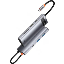 Док-станция BASEUS Metal Gleam Series 7 in 1 Gray (WKWG020113)